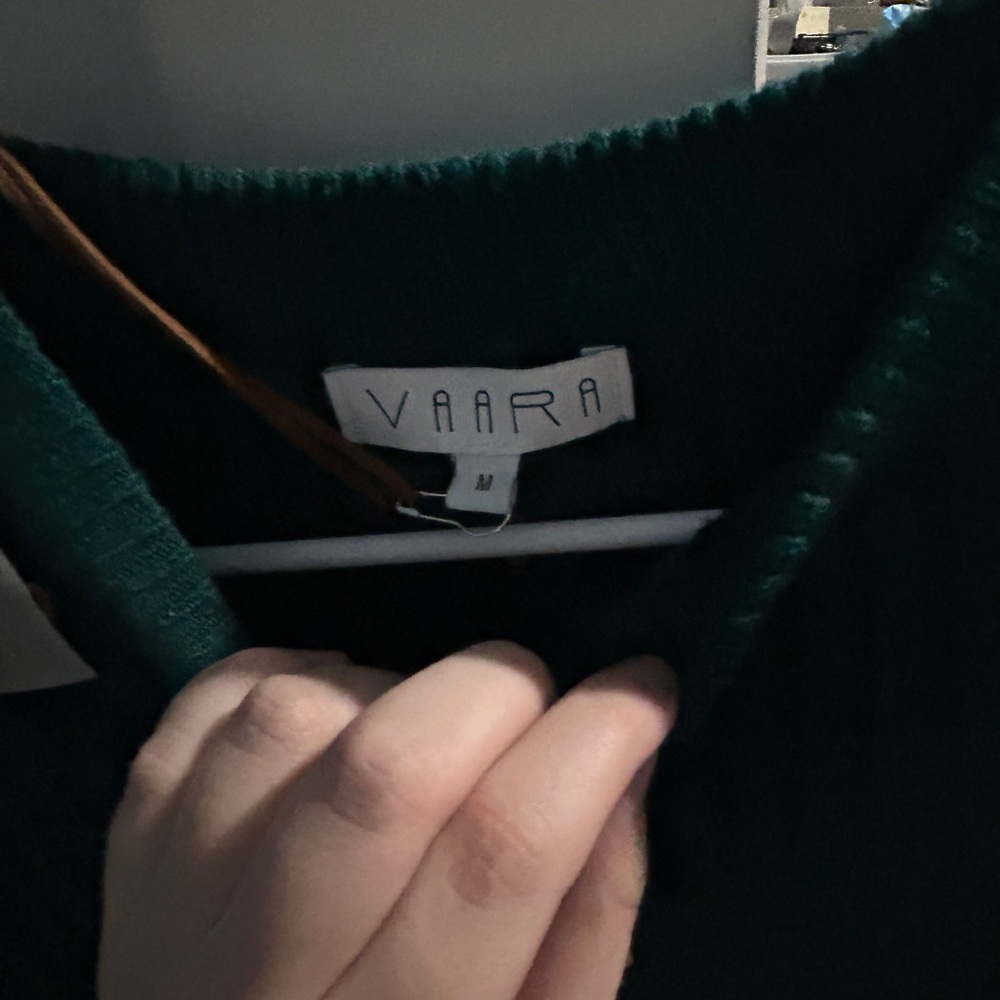 Vaara Turquoise Sweater Size Medium NWT - Picture 4 of 4
